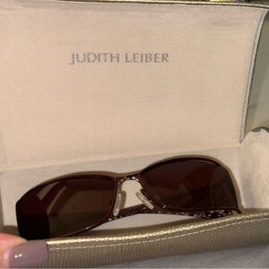 Judith Leiber Designer Sunglasses | Crystal Detail | Handmade in Italy
